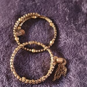 Alex and Ani Gold-Tone Beaded Bracelets